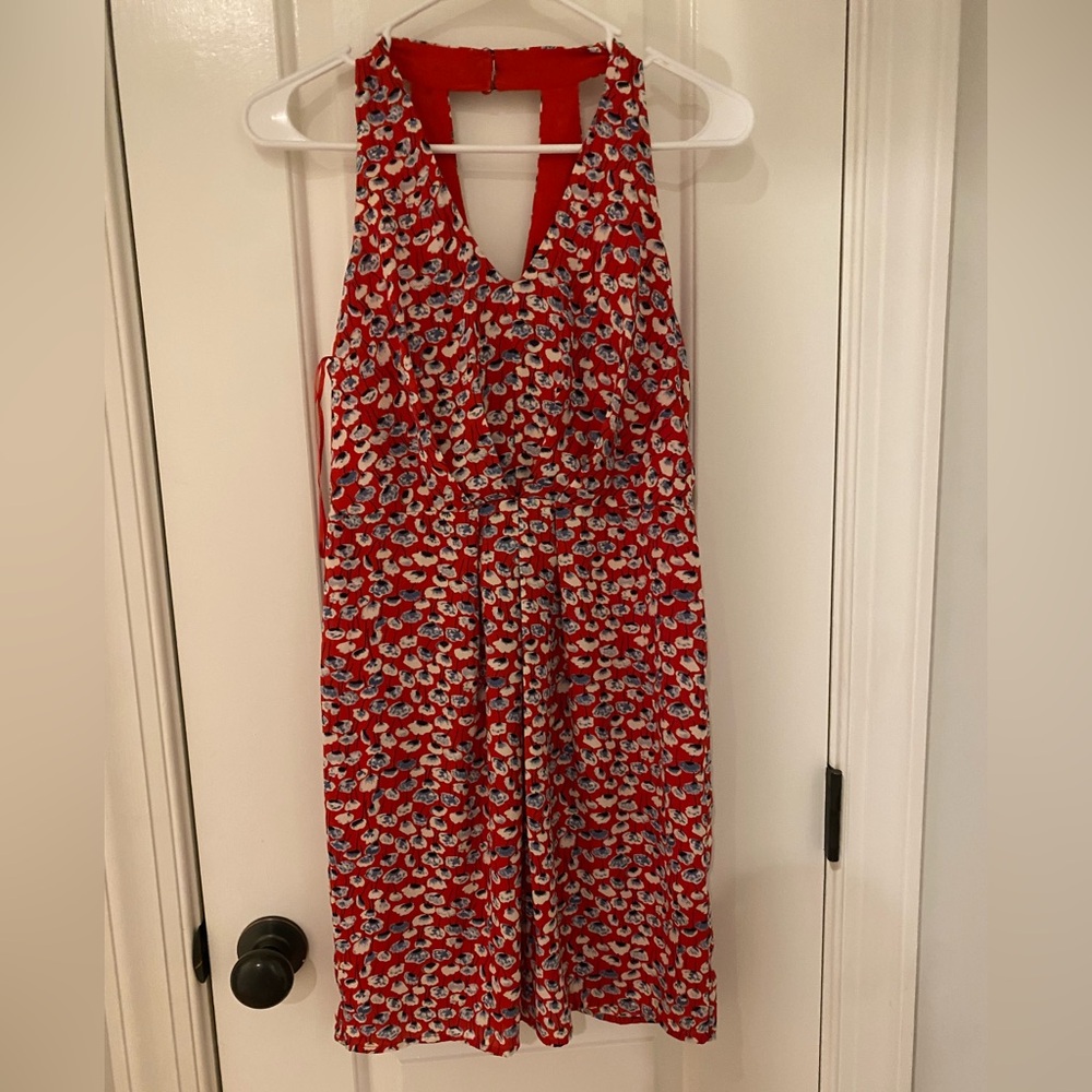 Red Floral Maxi Dress